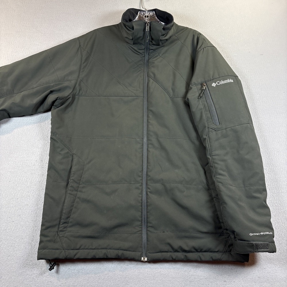 Columbia Gate Racer Softshell Green Omni-Shield Heavy WM5471 / Men's Size Large